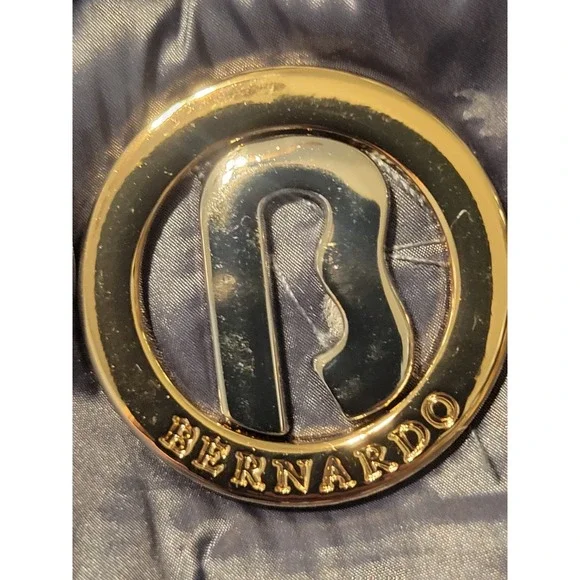 Women's Bernardo EcoPlume Hooded Packable Quilted Jacket-Blue Sz XS - Picture 12 of 12